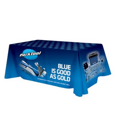 All-Over Full Color Dye Sublimation Table Cover – 4-Sided, Fits 6' Table