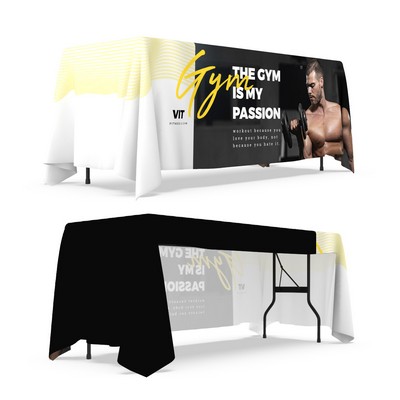6' 3-Sided Dye Sublimated Table Throw
