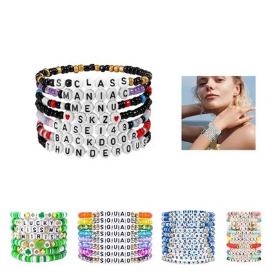 Custom Beads Alphabet Bracelet