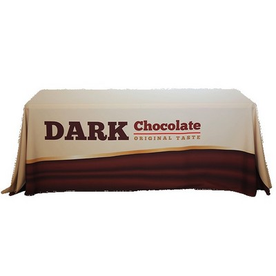 8' Drape Table Cover w/ Full Color Overall