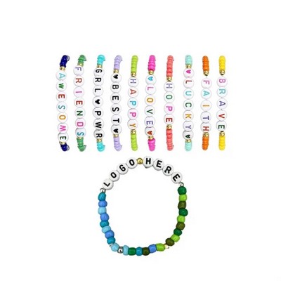 Custom Alphabet Beads Bracelet