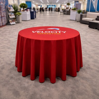 Round Table Throws, Fire Retardant Polyester Fabric (31.5" x 29")