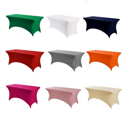 Custom Full-Print 8' Fitted Table Cover - 250GSM Stretch Fabric
