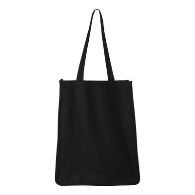Q-Tees™ Canvas Gusset Jumbo Shopper Bag (Blank)