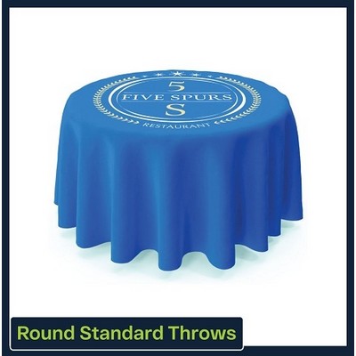 3' Round Standard Table Throw | (Full Color - Full Bleed) Dye Sublimation - Made in the USA